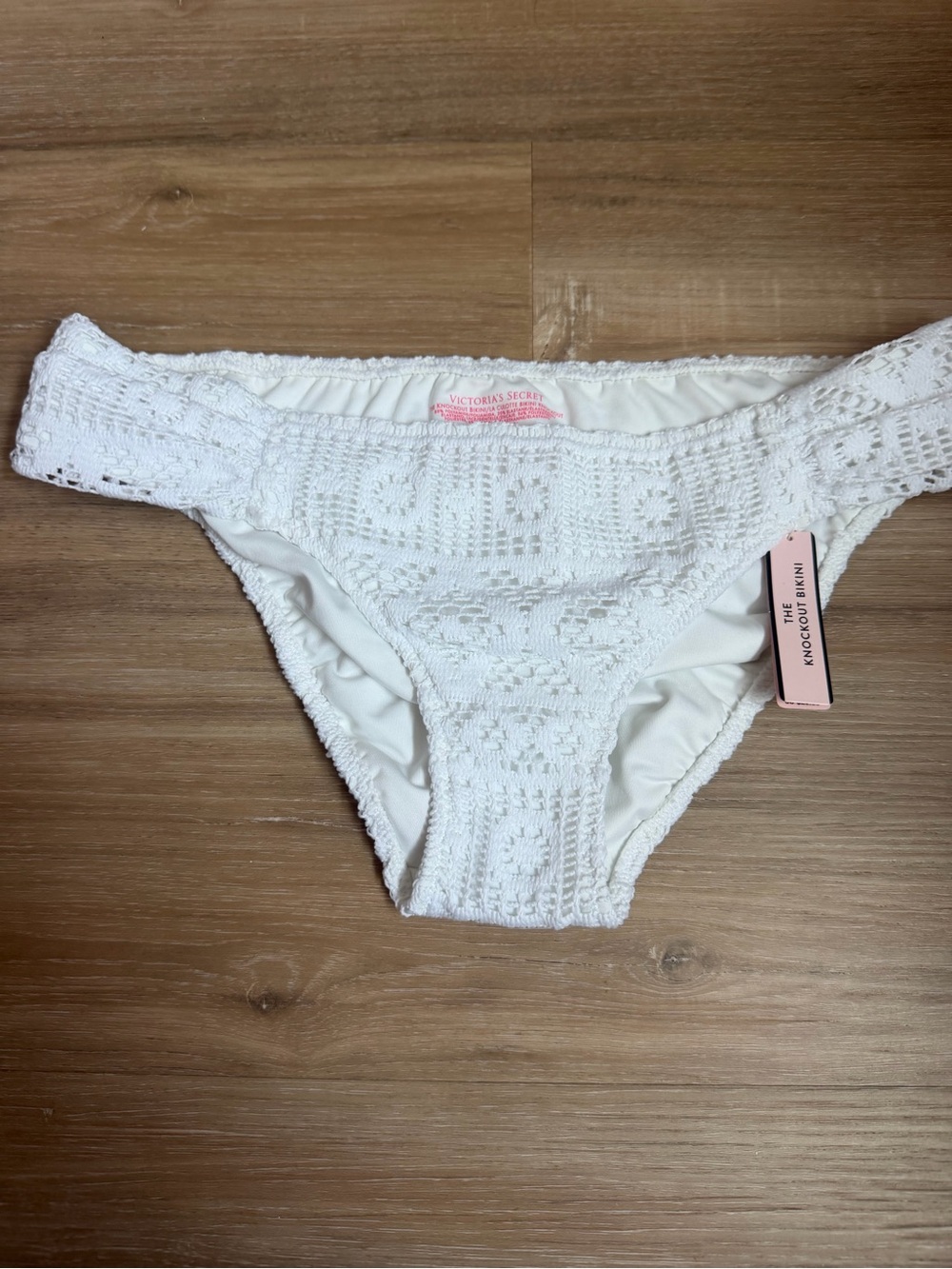 Victoria's Secret White Crochet Bikini Bottoms - Girls